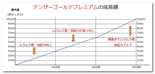 テンザーゴールドプレミアム服用結果